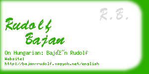 rudolf bajan business card